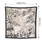 Landscape Floral Square Scarf Large Lightweight Neck Hair Shawl Wrap 35 Inch