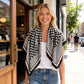 Checkered Large Square Scarf Lightweight Head Neck Hair Wrap 35 Inch