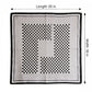 Checkered Large Square Scarf Lightweight Head Neck Hair Wrap 35 Inch