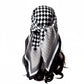 Checkered Large Square Scarf Lightweight Head Neck Hair Wrap 35 Inch