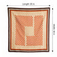 Checkered Large Square Scarf Lightweight Head Neck Hair Wrap 35 Inch