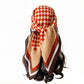 Checkered Large Square Scarf Lightweight Head Neck Hair Wrap 35 Inch