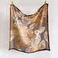 Floral Large Square Scarf Lightweight Head Neck Hair Wrap Shawl 35 Inch