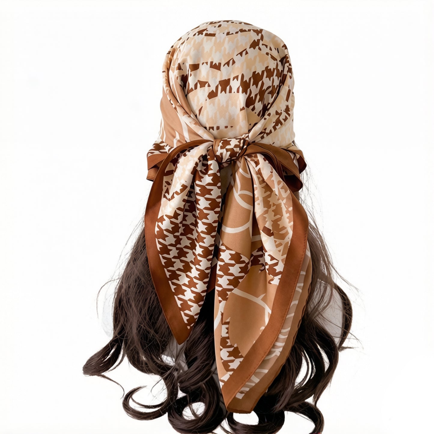 Floral Large Square Scarf Lightweight Head Neck Hair Wrap Shawl 35 Inch