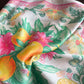 Square Satin Scarf Floral Lemon Print Lightweight Hair Neck Accessory