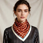Polka Dot Square Satin Scarf Lightweight Hair Neck Fashion Accessory