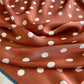 Polka Dot Square Satin Scarf Lightweight Hair Neck Fashion Accessory