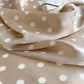Polka Dot Square Satin Scarf Lightweight Hair Neck Fashion Accessory