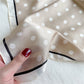 Polka Dot Square Satin Scarf Lightweight Hair Neck Fashion Accessory