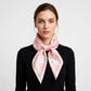 Paisley Cherry Print Square Satin Scarf Lightweight Hair Neck Accessory