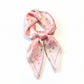 Paisley Cherry Print Square Satin Scarf Lightweight Hair Neck Accessory