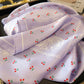 Paisley Cherry Print Square Satin Scarf Lightweight Hair Neck Accessory