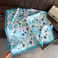 Abstract Print Square Satin Scarf Lightweight Hair Neck Accessory