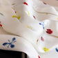 Floral Print Square Satin Scarf Lightweight Soft Hair Neck Accessory