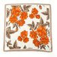 Floral Satin Square Scarf Lightweight Soft Hair Neck Wrap Accessory