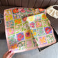 Floral Patchwork Satin Square Scarf Lightweight Soft Hair Neck Wrap Accessory