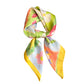 Floral Patchwork Satin Square Scarf Lightweight Soft Hair Neck Wrap Accessory