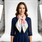 Floral Print Satin Square Scarf Soft Lightweight Hair Neck Wrap Fashion Accessory