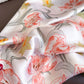 Floral Print Satin Square Scarf Soft Lightweight Hair Neck Wrap Fashion Accessory