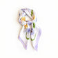 Floral Print Satin Square Scarf Soft Lightweight Hair Neck Wrap Fashion Accessory