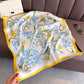 Floral Print Satin Square Scarf Soft Lightweight Hair Neck Wrap Fashion Accessory