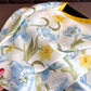 Floral Print Satin Square Scarf Soft Lightweight Hair Neck Wrap Fashion Accessory