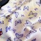 Butterfly Print Satin Square Scarf Lightweight Soft Hair Neck Wrap Fashion Accessory