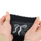 2-Pack Bow Pattern Crew Socks with Scalloped Trim and Contrast Details