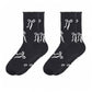 2-Pack Bow Pattern Crew Socks with Scalloped Trim and Contrast Details