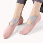 Active Women's Non-Slip Ballet Grip Socks with Crisscross Elastic Straps