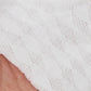 Women's Delicate Lace Knit Crew Socks with Subtle Textured Patterns