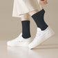 Women's Four seasons Dopamine Style Socks Solid Color for Stability and Comfort 2Pairs- One Size Fits Most,