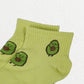 Women's Avocado Ankle Socks Non Slip Cotton for Casual Stability and Comfort 2 Pairs - One Size Fits Most