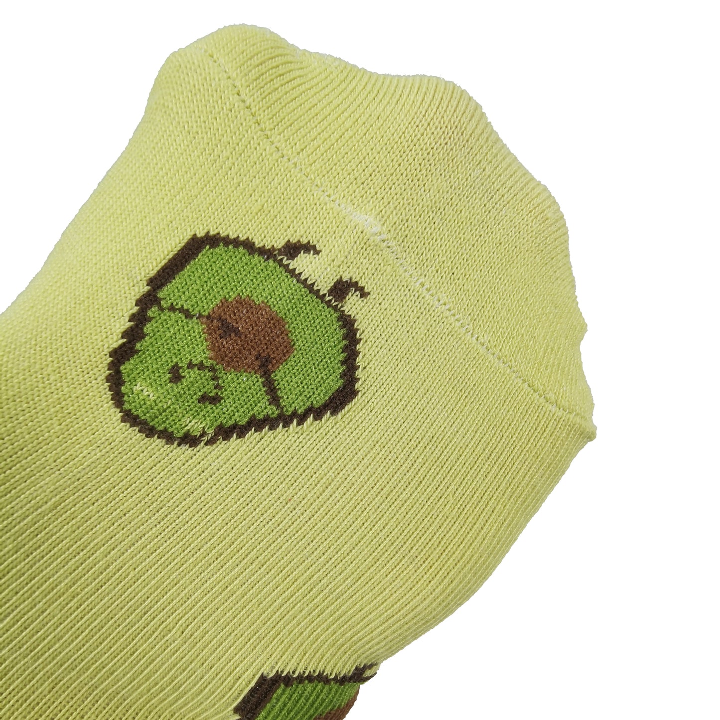 Women's Avocado Ankle Socks Non Slip Cotton for Casual Stability and Comfort 2 Pairs - One Size Fits Most