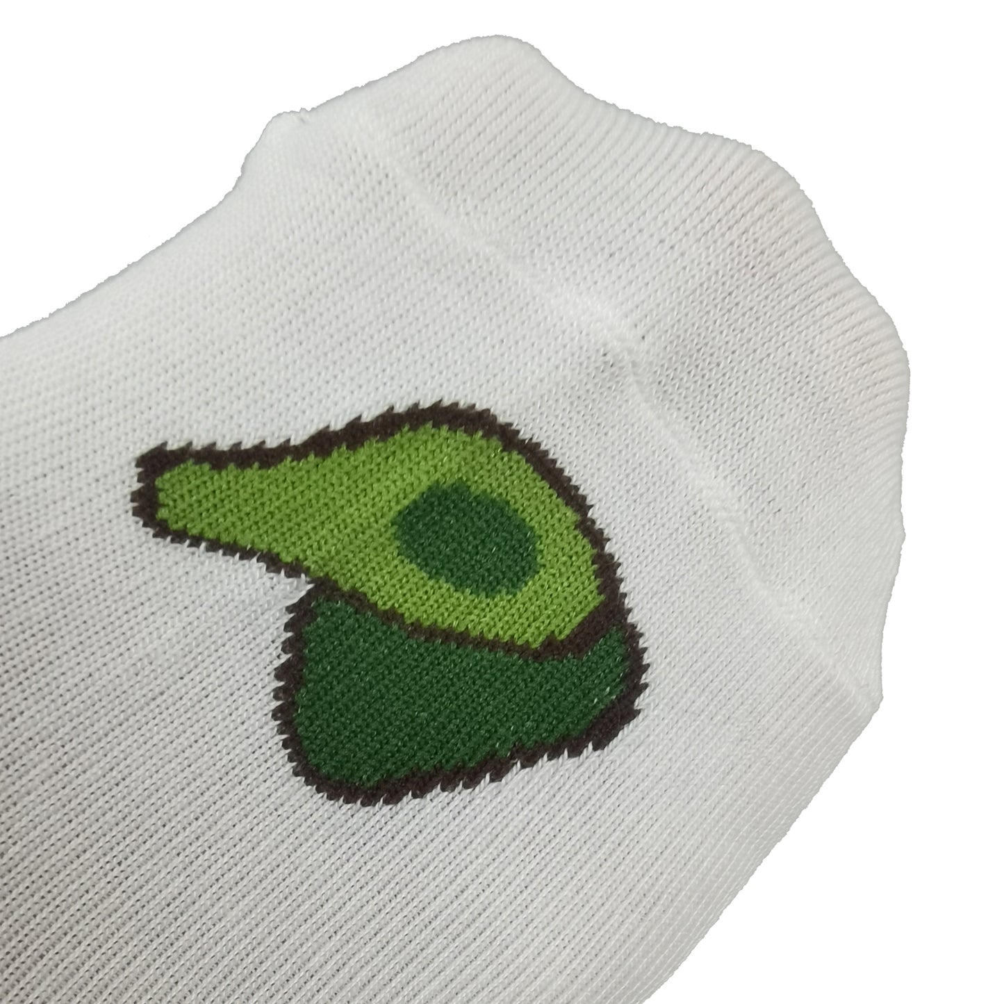 Women's Avocado Ankle Socks Non Slip Cotton for Casual Stability and Comfort 2 Pairs - One Size Fits Most