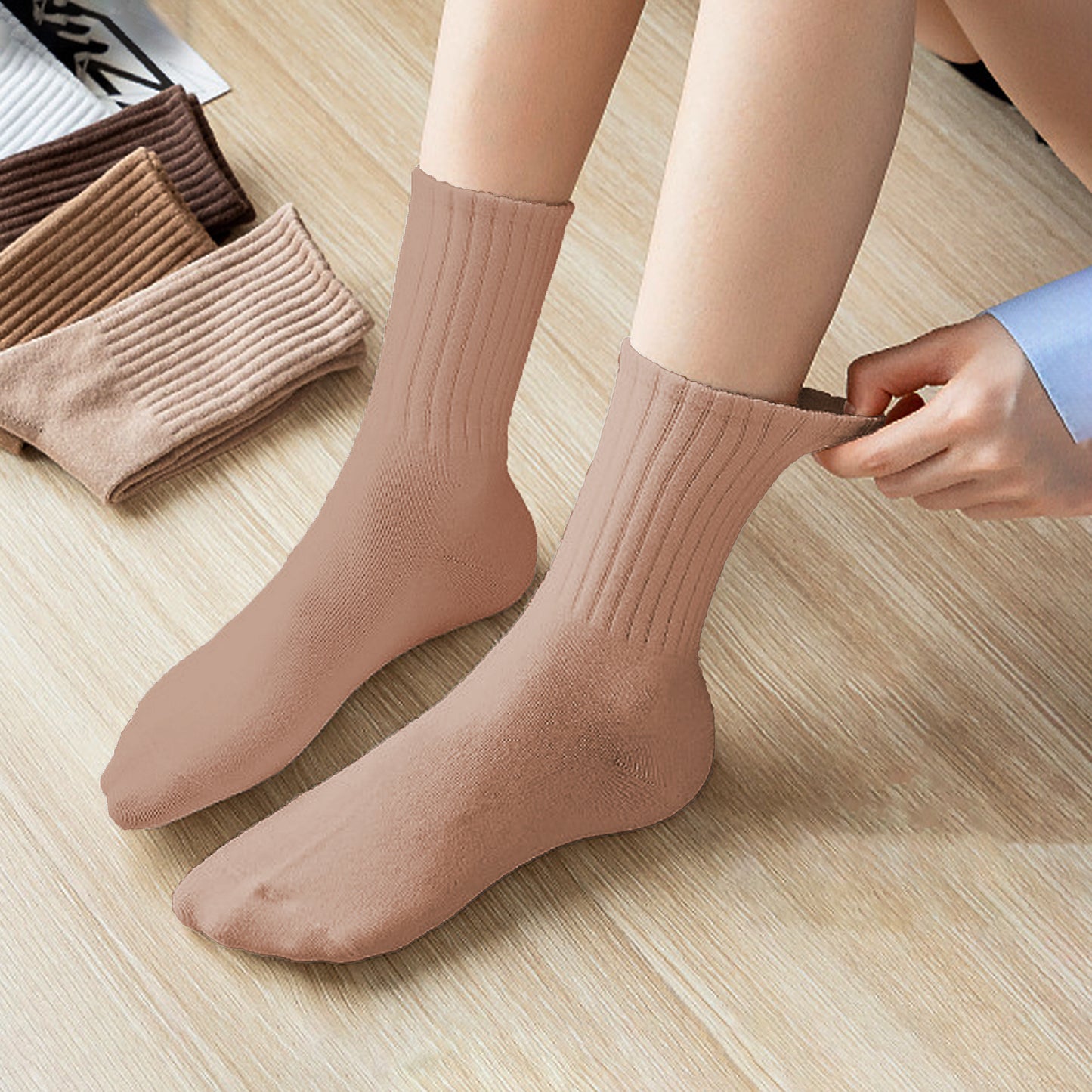Women's Solid Low Cut Socks Non Slip Cotton for Casual Stability and Comfort 2 Pairs - One Size Fits Most