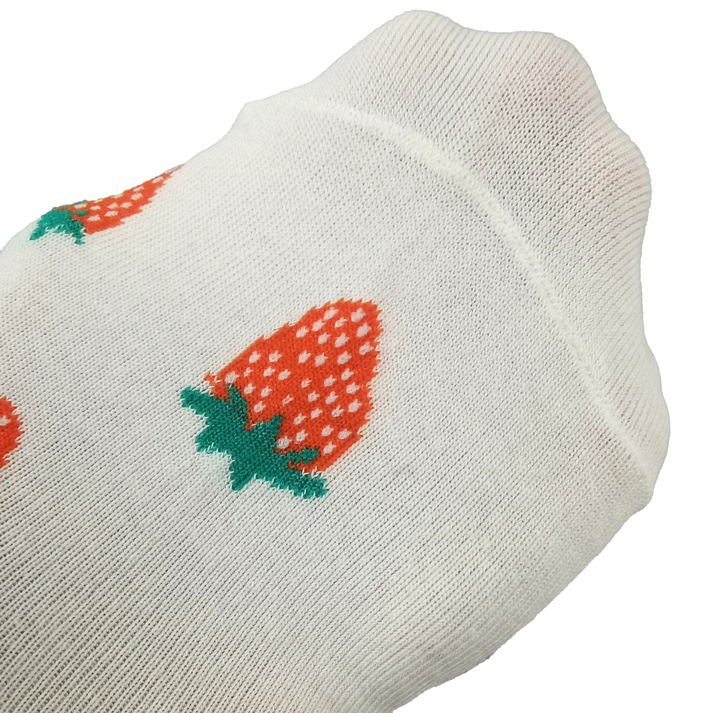 Women's Colorful Fruit Low Cut Socks Non Slip Cotton for Casual Stability and Comfort 2 Pairs - One Size Fits Most