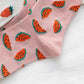 Women's Colorful Fruit Low Cut Socks Non Slip Cotton for Casual Stability and Comfort 2 Pairs - One Size Fits Most