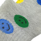 Women's Smile Face Low Cut Socks Non Slip Cotton for Casual Stability and Comfort 2 Pairs - One Size Fits Most