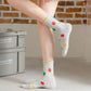Women's Smile Face Low Cut Socks Non Slip Cotton for Casual Stability and Comfort 2 Pairs - One Size Fits Most