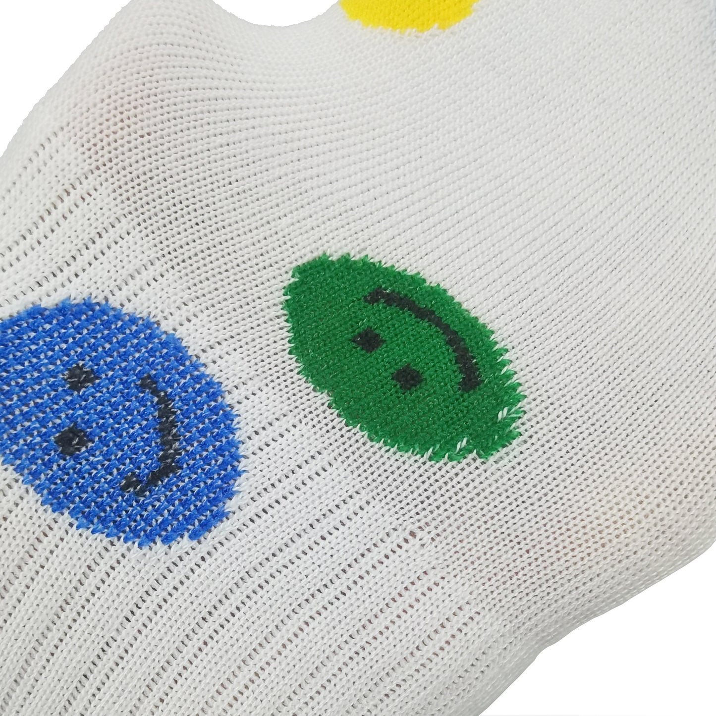 Women's Smile Face Low Cut Socks Non Slip Cotton for Casual Stability and Comfort 2 Pairs - One Size Fits Most