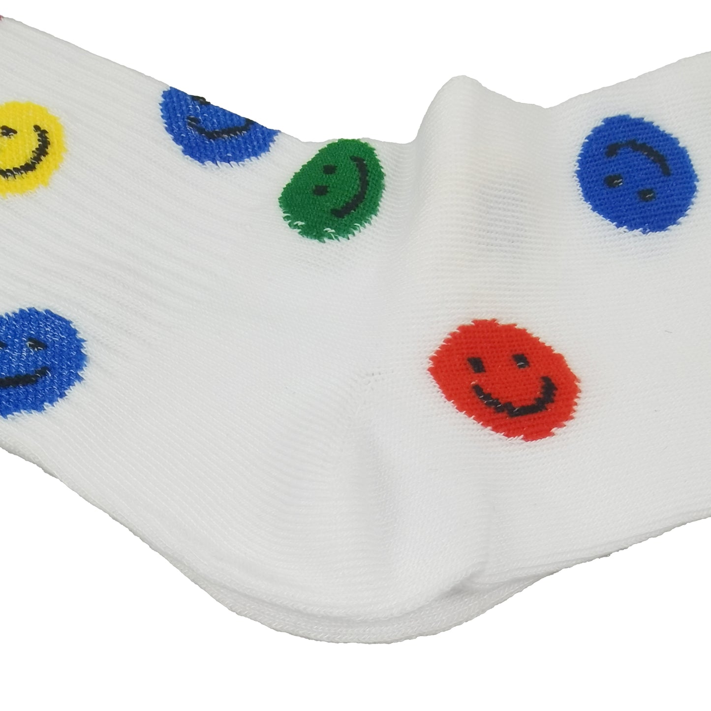 Women's Smile Face Low Cut Socks Non Slip Cotton for Casual Stability and Comfort 2 Pairs - One Size Fits Most