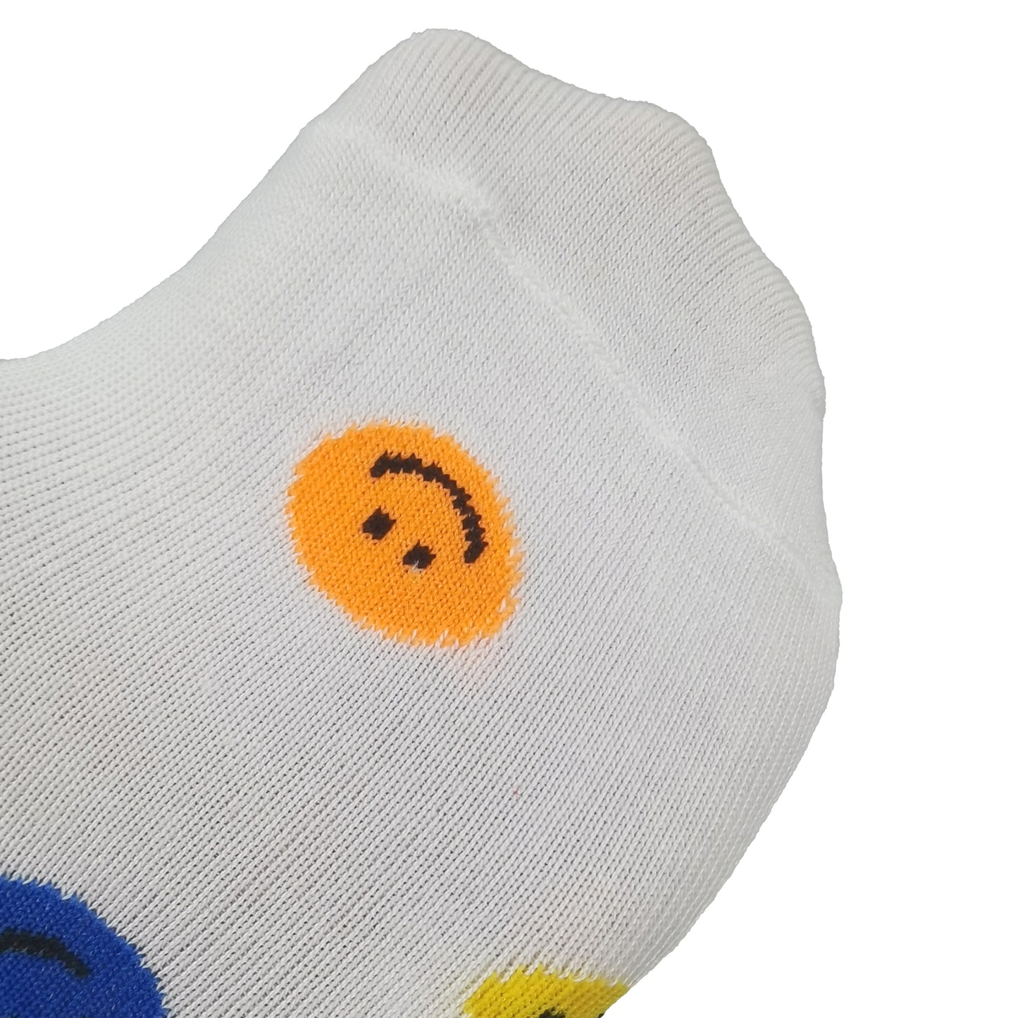 Women's Smile Face Low Cut Socks Non Slip Cotton for Casual Stability and Comfort 2 Pairs - One Size Fits Most