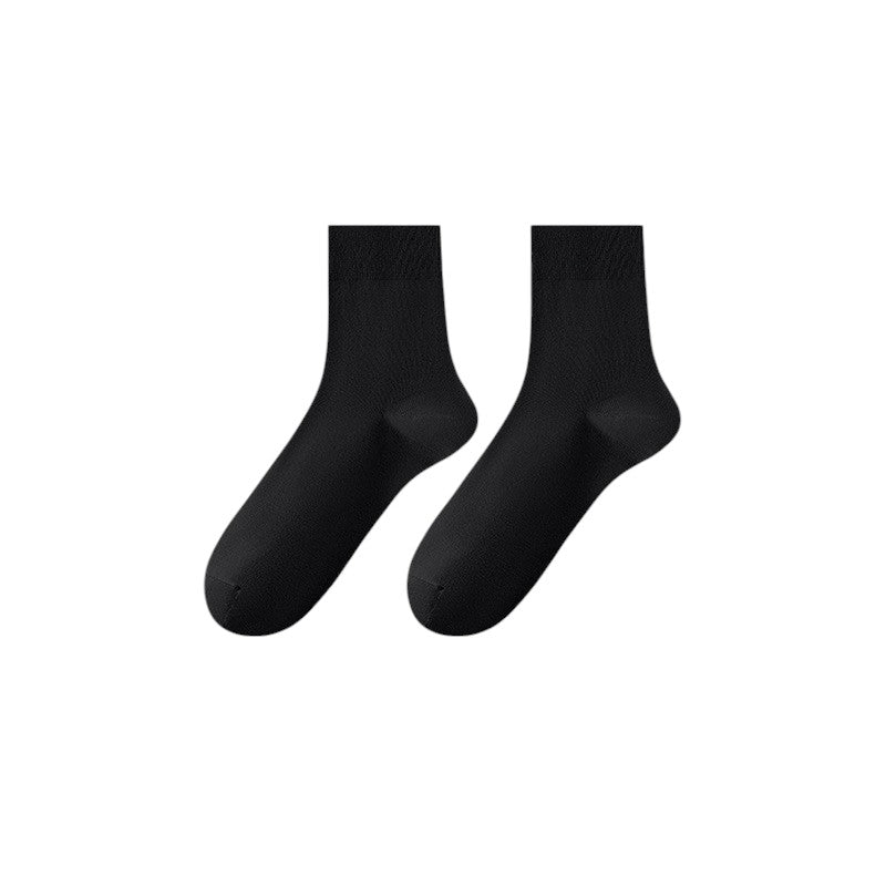 Women's Solid Crew Socks 2-Pack Soft Stretch Knit Comfortable Lightweight Everyday Fit