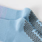 Women's Gradient Ribbed Crew Socks with Non-Slip Grip Bottom for Indoor or Studio Use