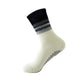 Women's Gradient Ribbed Crew Socks with Non-Slip Grip Bottom for Indoor or Studio Use