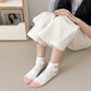 Women's Ribbed Ankle Socks with Contrast Toe and Heart Detail for Everyday Casual Wear