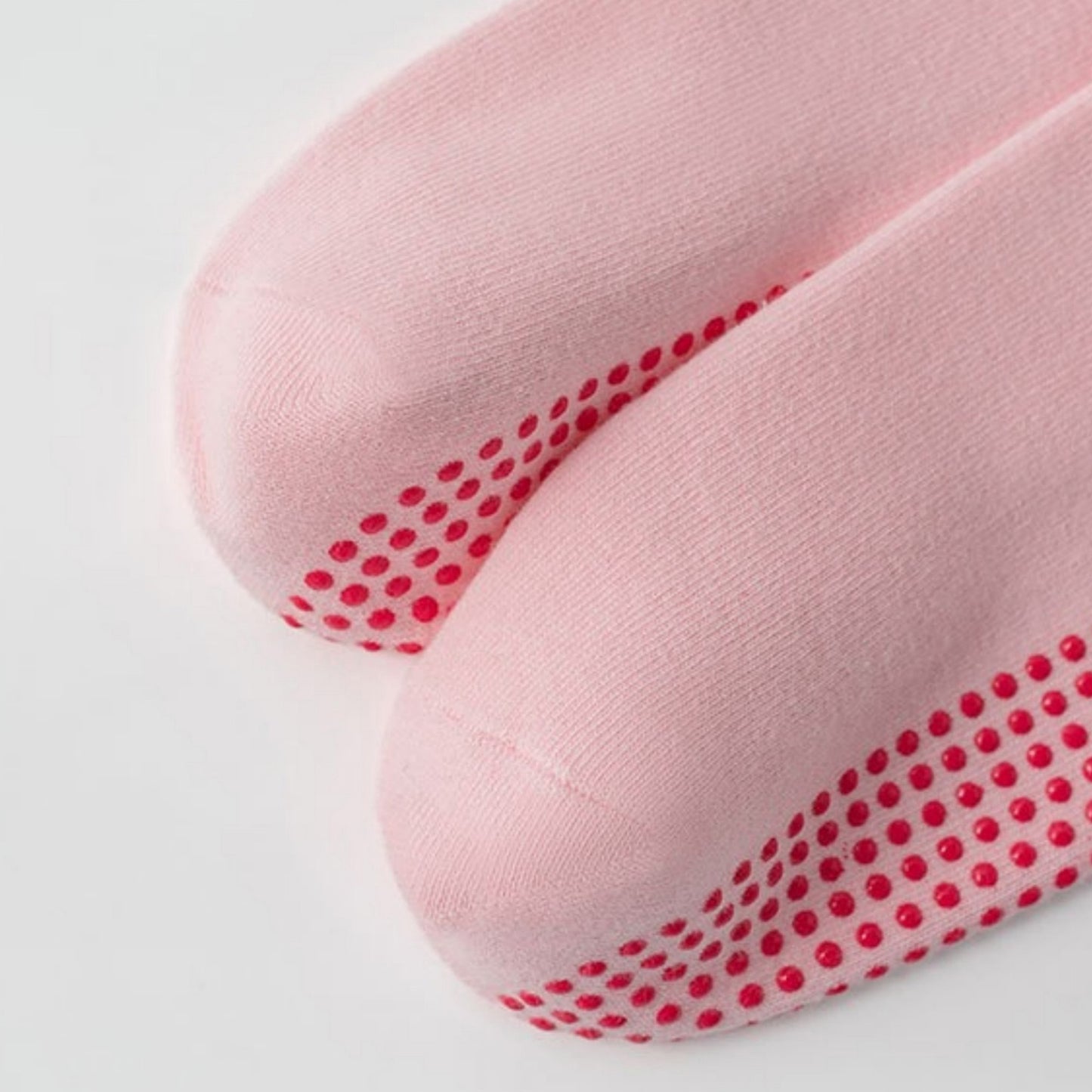 2-Pack Non-Slip Grip Socks with Bow Embroidery and Anti-Skid Dot Soles