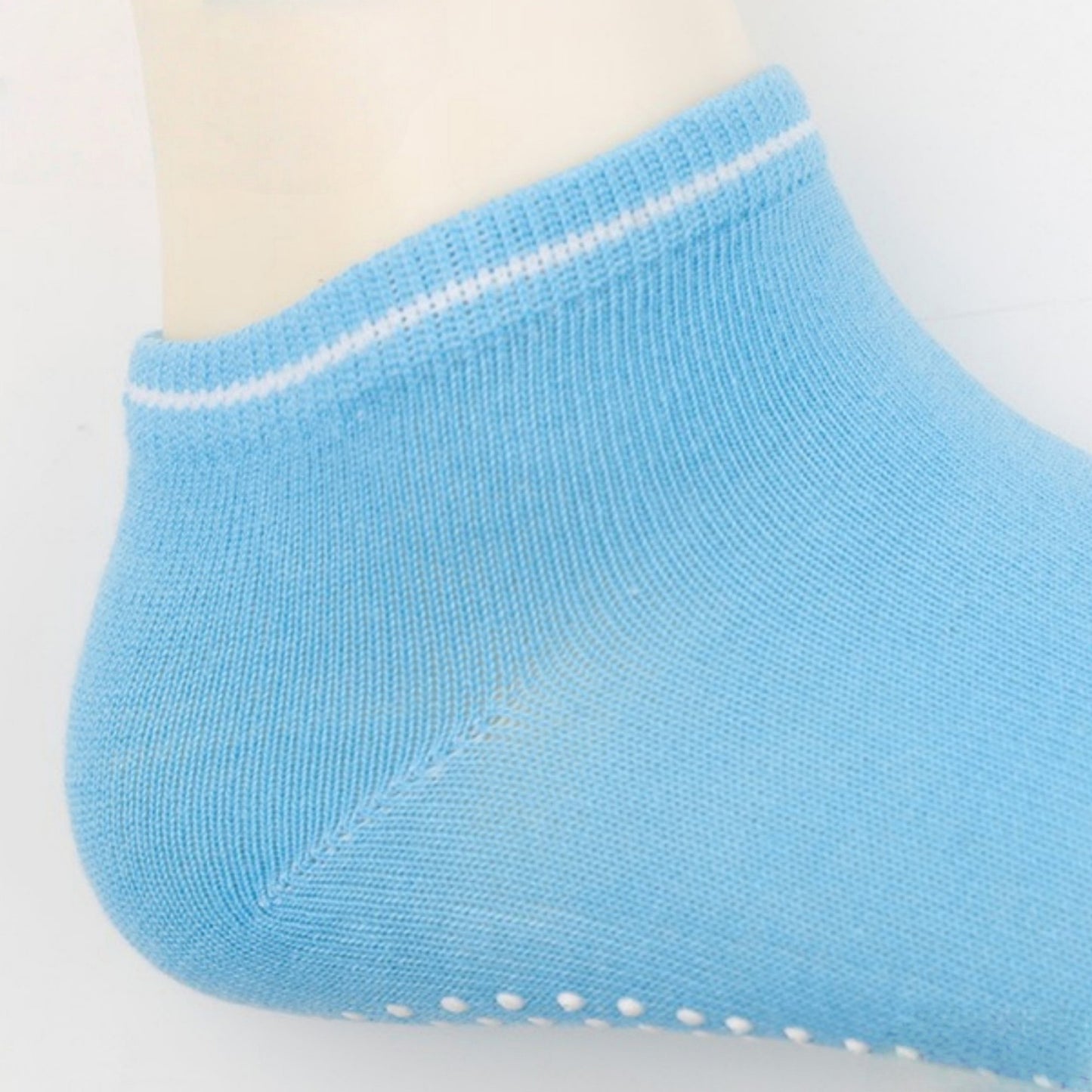 5-Pack Ankle Grip Socks with Non-Slip Soles for Everyday Indoor Comfort