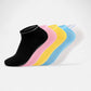 5-Pack Ankle Grip Socks with Non-Slip Soles for Everyday Indoor Comfort